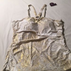 SWIM by Cacique 22 Top No wore bra